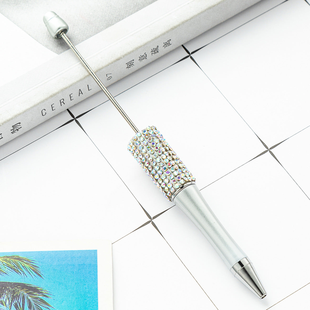 Wholesale Beadable Pens Rhinestone Pens Plastic Handmade Diamond Pen
